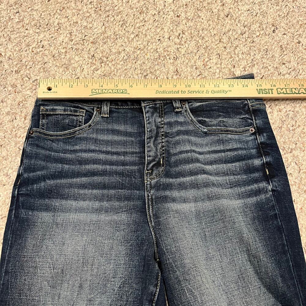 BKE Billie Flare Jeans Sz 30 x 37.5 Dark Wash Denim Grunge Long Length Casual - Picture 6 of 9